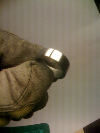 Illustration for article titled This guy hand-forged his own wedding ring. OUT OF A METEORITE.